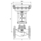 Pneumatic actuated control valve Type: 2531 Series: 12.448 Cast iron Flange